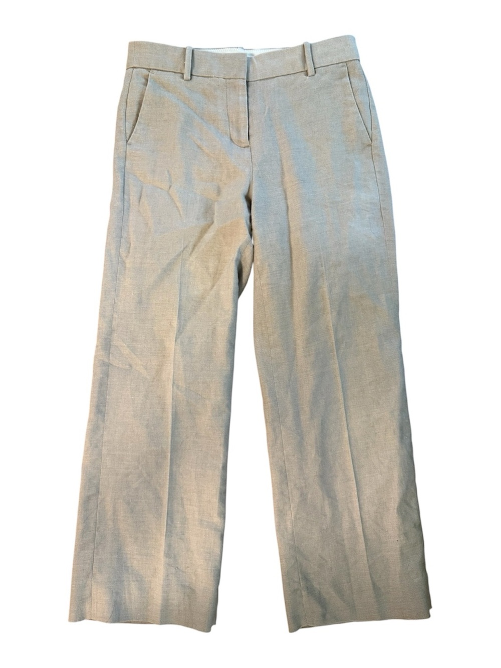 J. Crew Off-White/Tan Casual Trousers